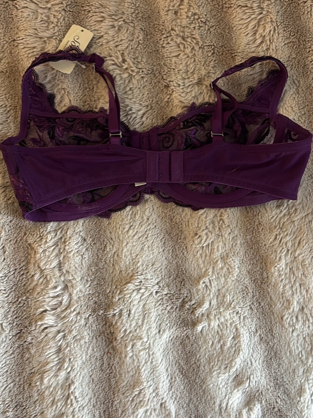 Soma Deep Purple Lace Underwire Bra